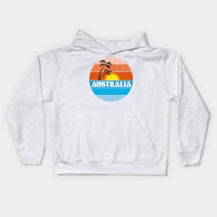 Australian 80s sunset Kids Hoodie